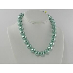 Charter Club Imitation 14mm Pearl Collar Necklace (Aqua) New with tag